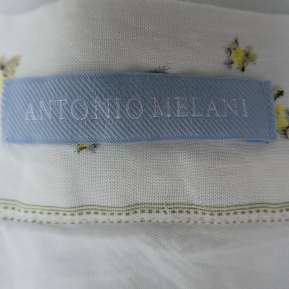 LiNeN Antonio Melani Country Muriel Floral Midi Skirt Prairie Ruffle Hem Cottage - Picture 6 of 7